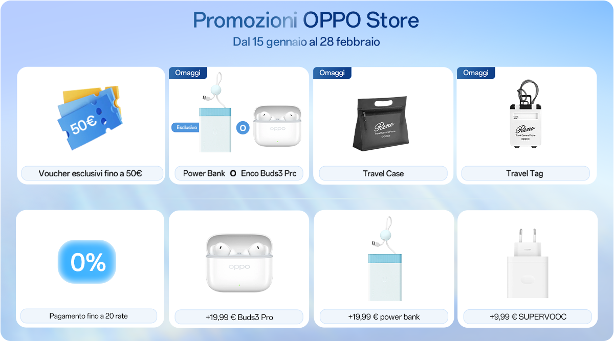 Promozioni OPPO Store