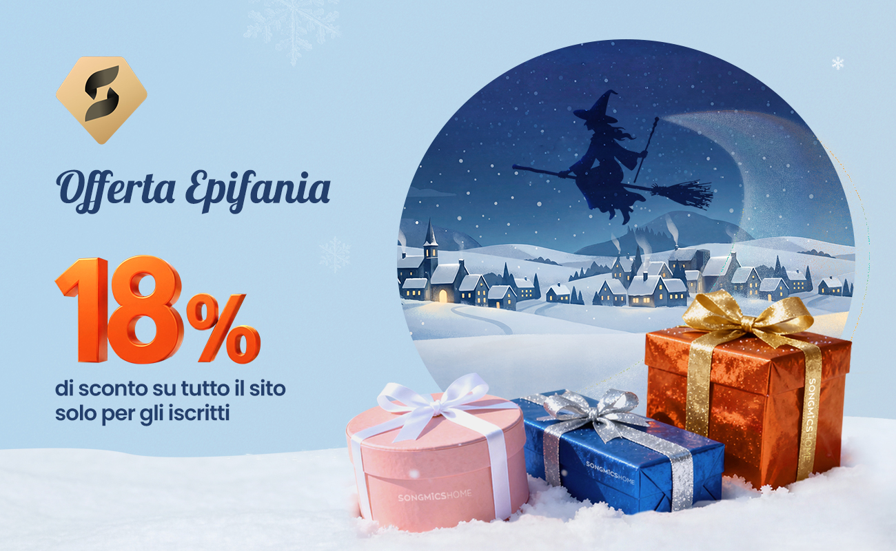 Offerta Epifania18% di sconto su tutto il sito solo per gli iscritti