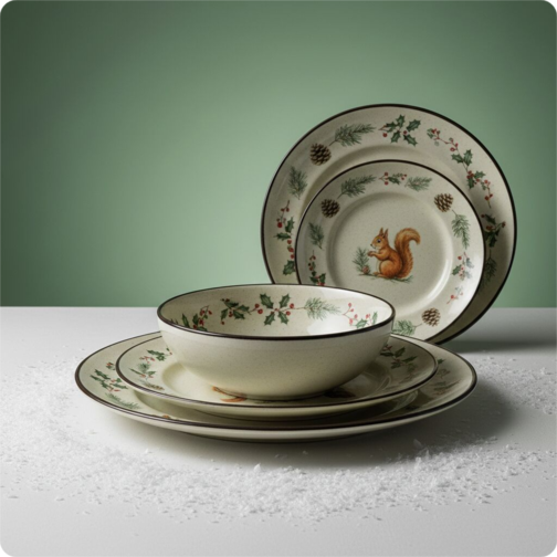 Coup Nordic Garland Dinnerware Set in Stoneware Set 18 Pz