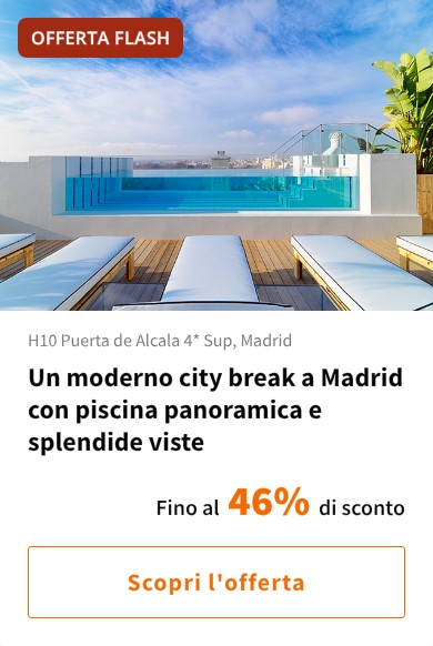 Un moderno city break a Madrid con piscina panoramica e splendide viste
