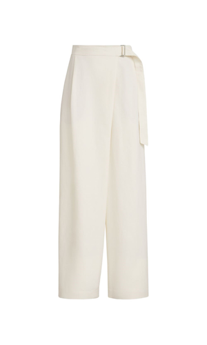 Linen blend trousers