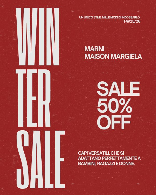 marni & maison margiela 50% off