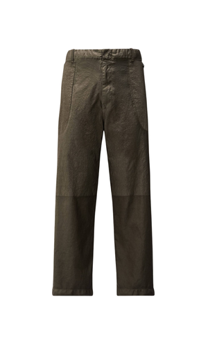 Jacquard eco-lemon trousers