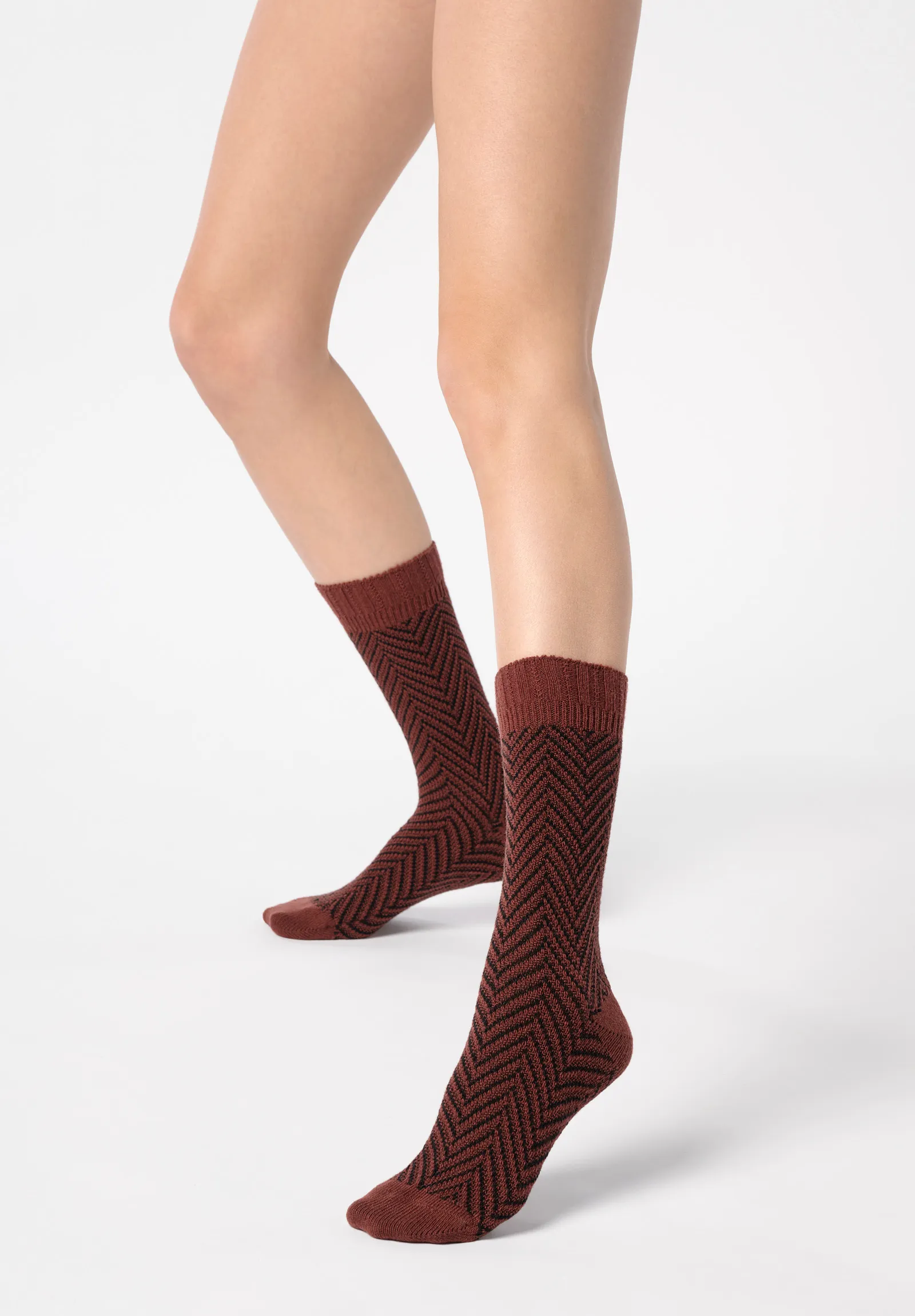 Image of Calzino in Cotone e Alpaca Tweed