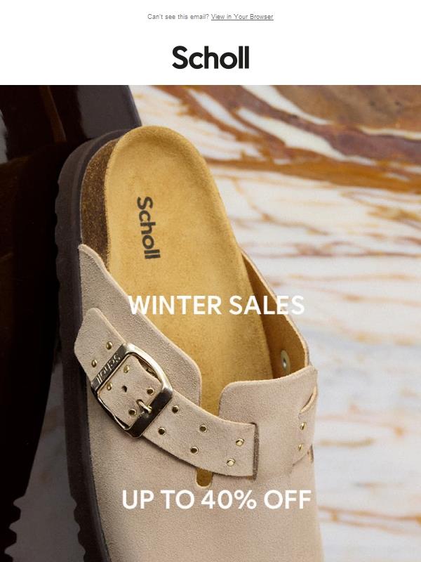 Seasonal styles, up to 40% off