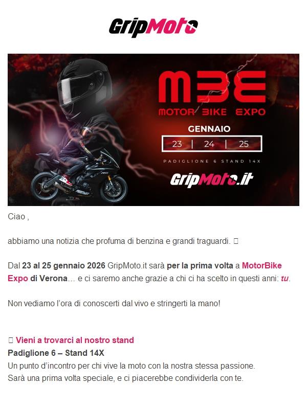 GripMoto.it debutta a MotorBike Expo 🚀