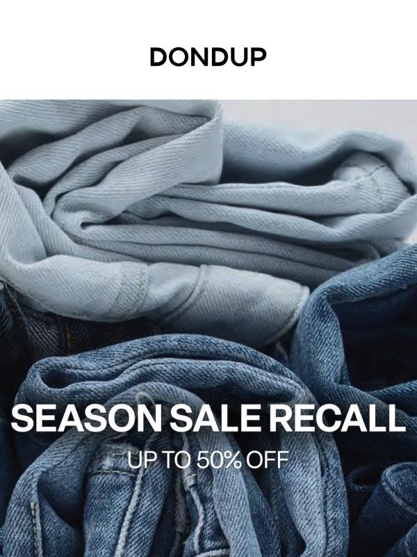 Season Sale Recall