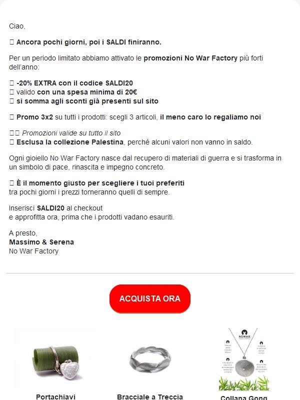 ⏰ Ultimi giorni di SALDI: -20%