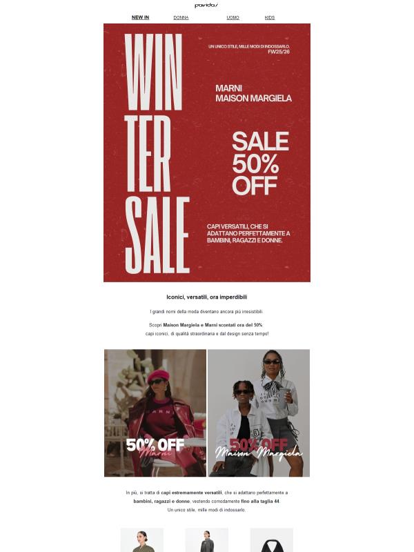 ✨ Maison Margiela & Marni -50% | Iconici, versatili, ora imperdibili