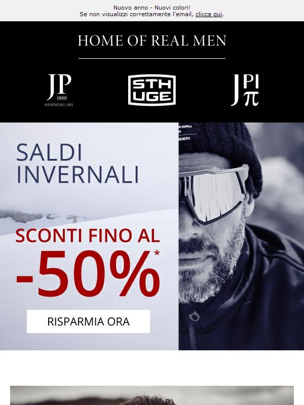 Fino al 50% di sconto con i nostri SALDI invernali  🔥
