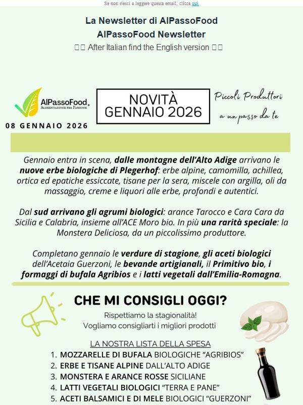 Scopri le Golosità Uniche di Gennaio!🚨😋