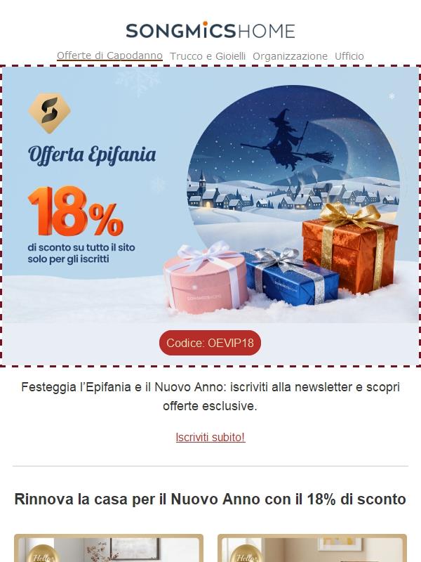 🎊Vantaggi esclusivi per le feste ti aspettano — iscriviti subito!