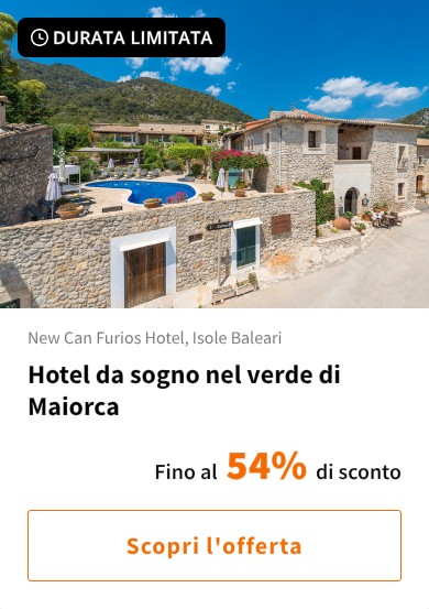 Hotel da sogno nel verde di Maiorca