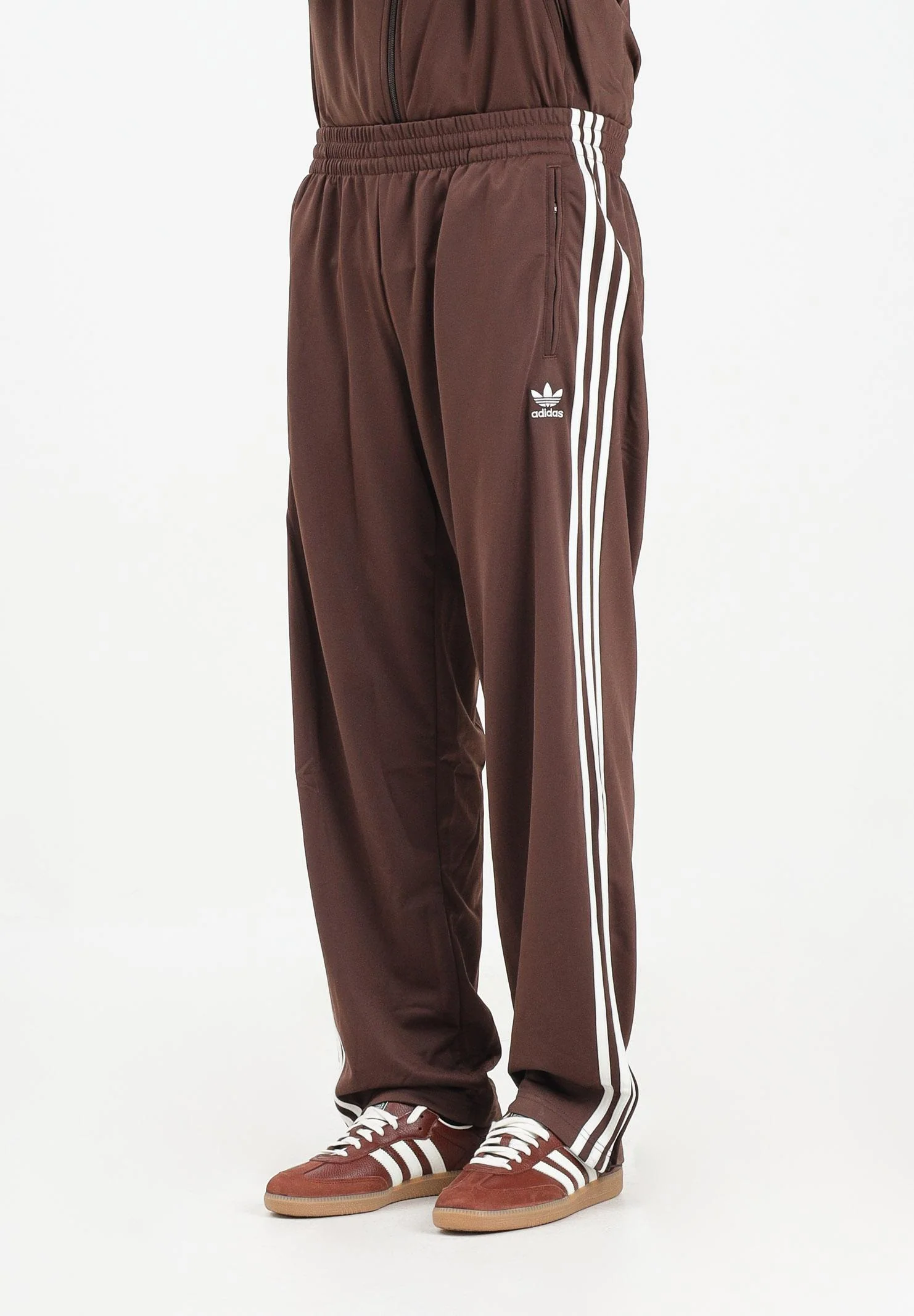 Image of ADIDAS ORIGINALS Pantalone sportivo adicolor Classics Firebird marrone da uomo