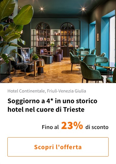 Soggiorno a 4* in uno storico hotel nel cuore di Trieste