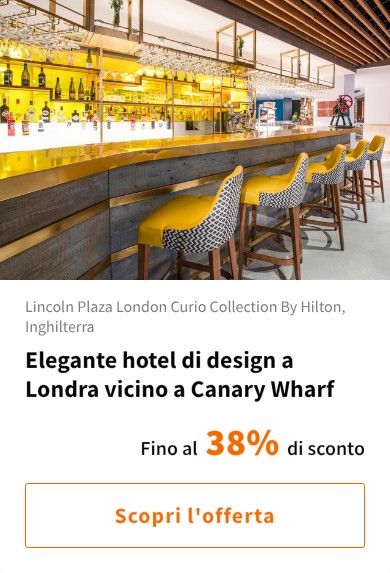 Elegante hotel di design a Londra vicino a Canary Wharf