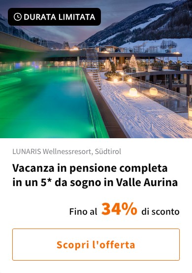 Vacanza in pensione completa in un 5* da sogno in Valle Aurina