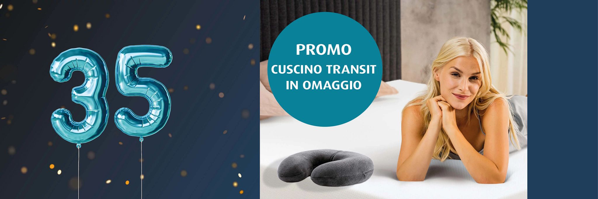 Promo cuscino del mese, acquista un cuscino TEMPUR® e ricevi un cuscino transit in omaggio