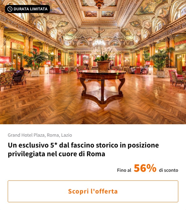 Un esclusivo 5* dal fascino storico in posizione privilegiata nel cuore di Roma