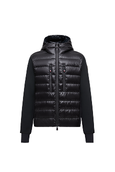 Felpa imbottita con cappuccio e zip