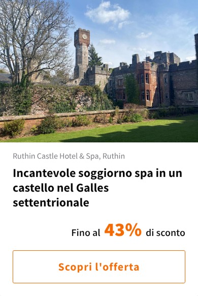 Incantevole soggiorno spa in un castello nel Galles settentrionale