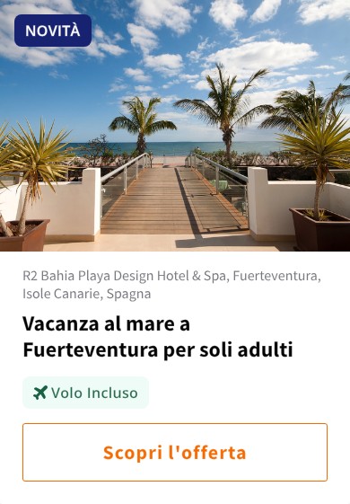 Vacanza al mare a Fuerteventura per soli adulti