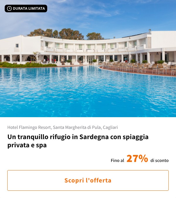 Un tranquillo rifugio in Sardegna con spiaggia privata e spa