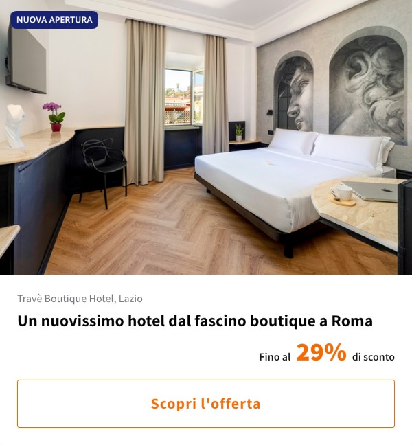 Un nuovissimo hotel dal fascino boutique a Roma