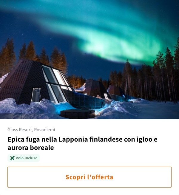 Epica fuga nella Lapponia finlandese con igloo e aurora boreale