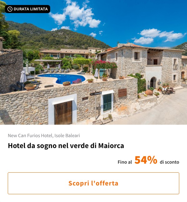 Hotel da sogno nel verde di Maiorca