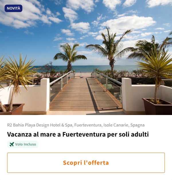 Vacanza al mare a Fuerteventura per soli adulti