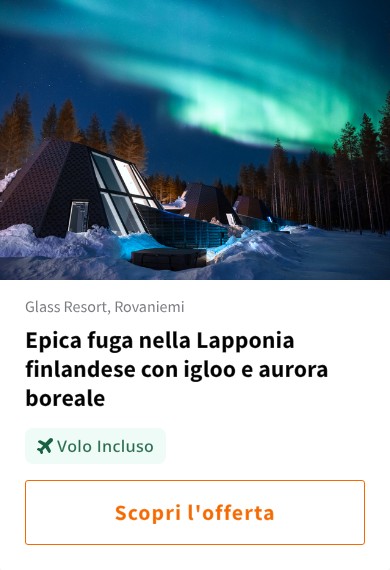 Epica fuga nella Lapponia finlandese con igloo e aurora boreale