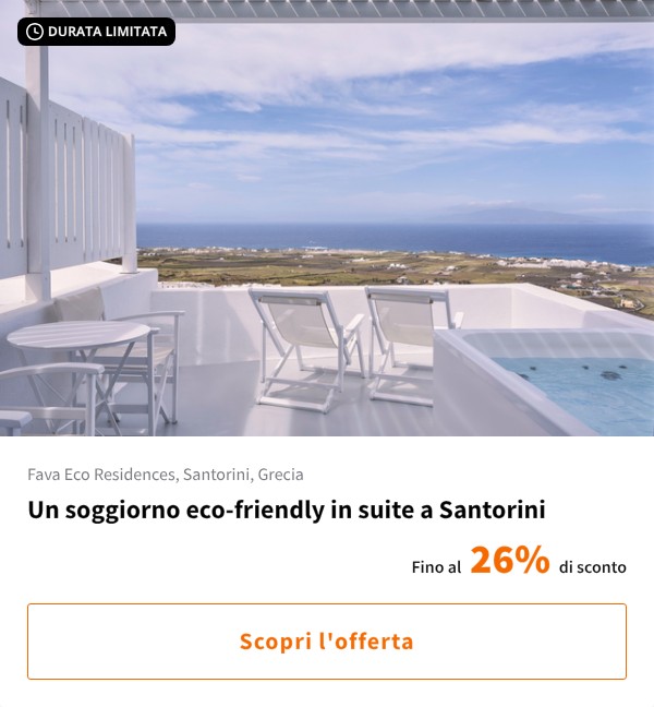 Un soggiorno eco-friendly in suite a Santorini