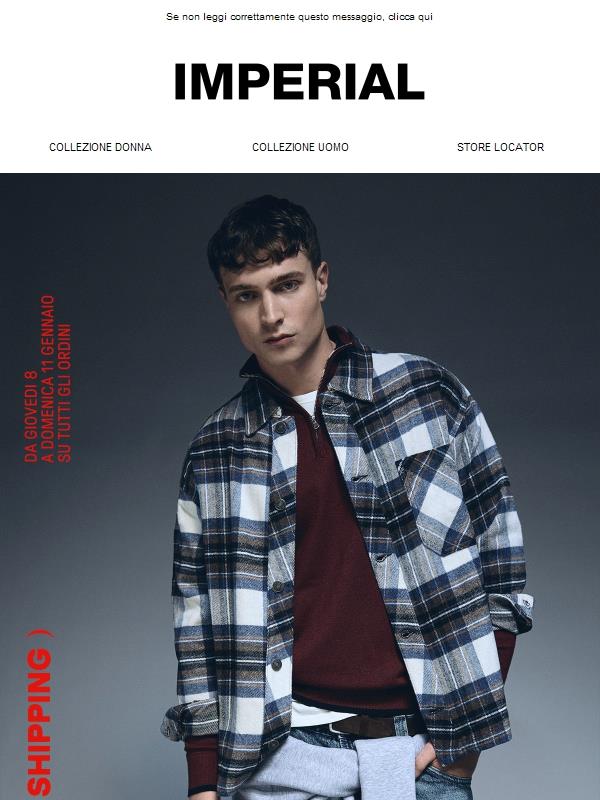 Free shipping sui saldi Imperial