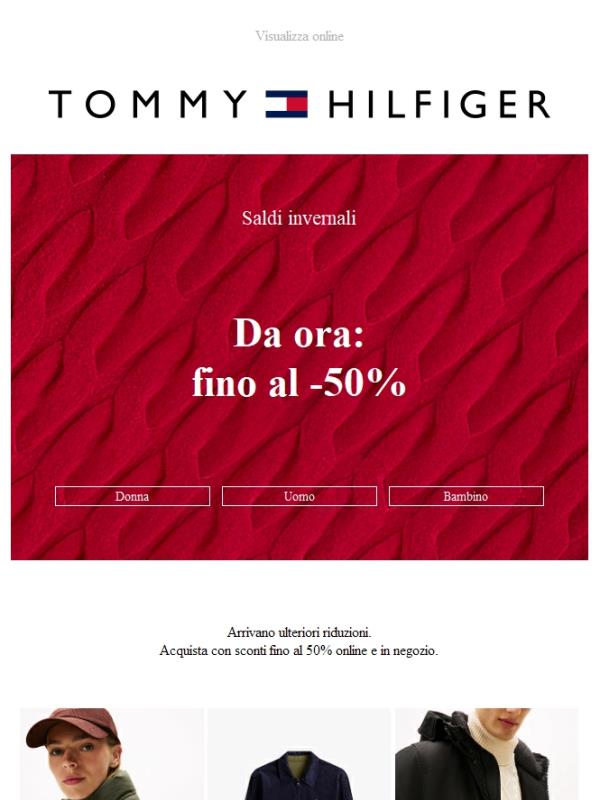 Da ora: fino al -50% sui modelli invernali.