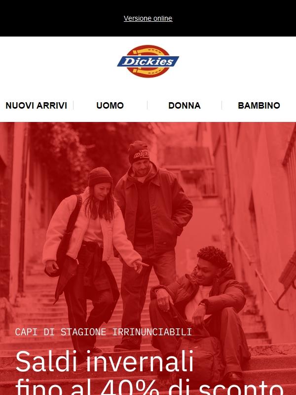 Ora fino al 40% di sconto | Saldi invernali