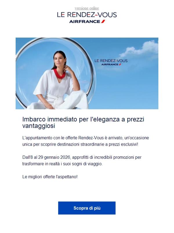 Non si lasci sfuggire l'appuntamento con le offerte Rendez-Vous!