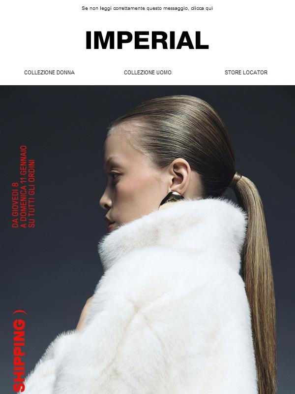 Free shipping sui saldi Imperial