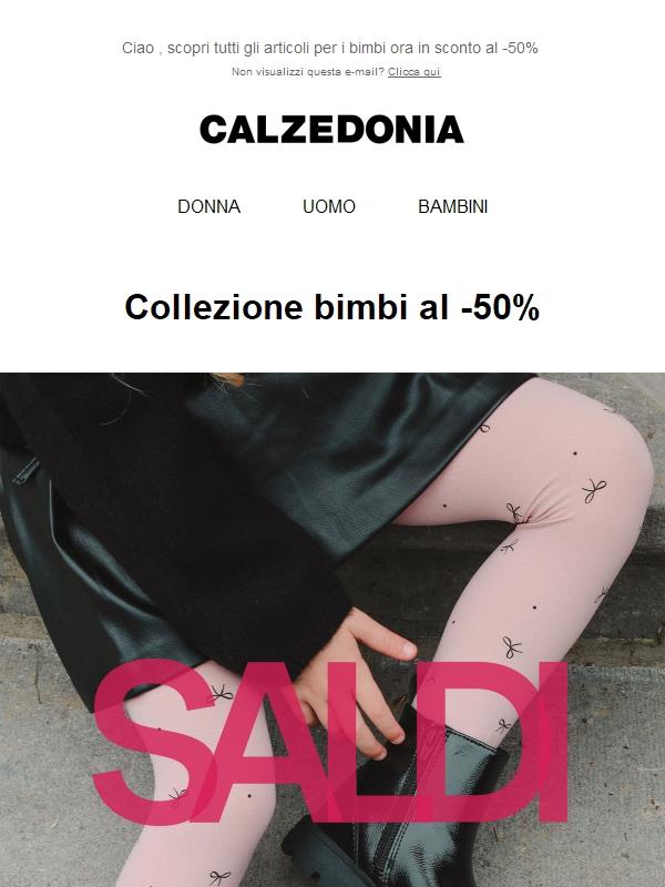 SALDI: -50% per i più piccoli