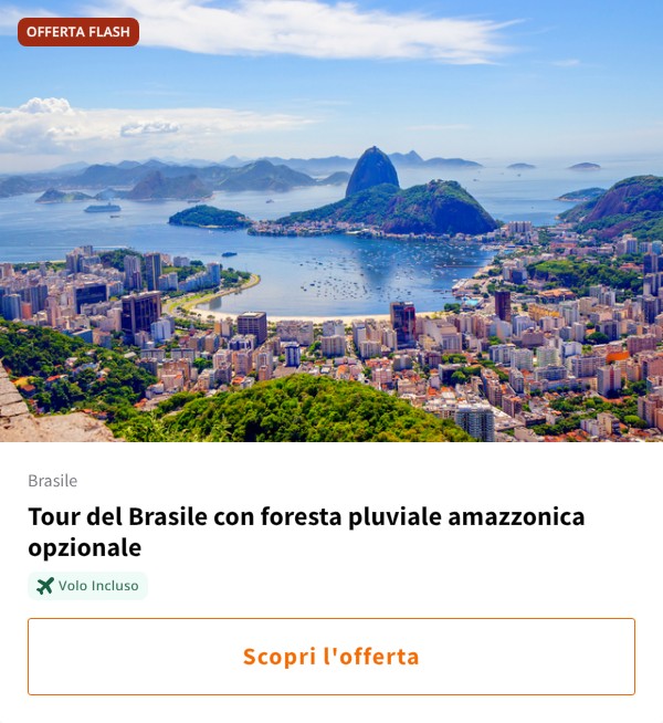 Tour del Brasile con foresta pluviale amazzonica opzionale