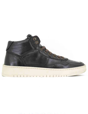 Sneakers in pelle marrone Uomo SPOR5570 014