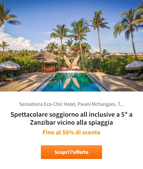 Spettacolare soggiorno all inclusive a 5* a Zanzibar vicino alla spiaggia