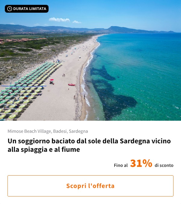 Un soggiorno baciato dal sole della Sardegna vicino alla spiaggia e al fiume