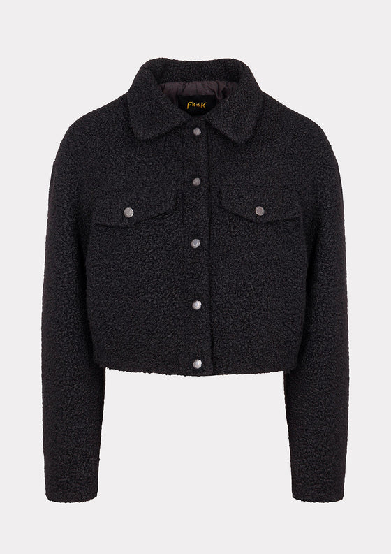 Giacca Teddy Donna F**K Nera W0105-BK