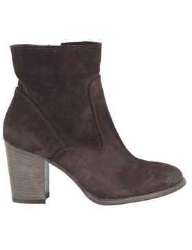 Stivaletti in camoscio marrone vintage Donna 9754SLIM 014