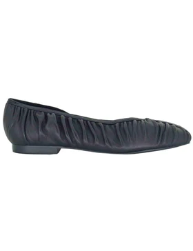 Ballerine in pelle nera plissè Donna 595Z10VK 03