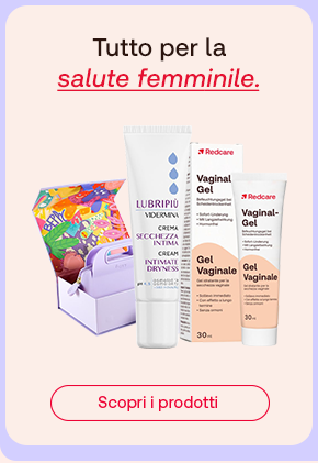 Prodotti per la salute femminile con detergenti e gel vaginali Redcare.