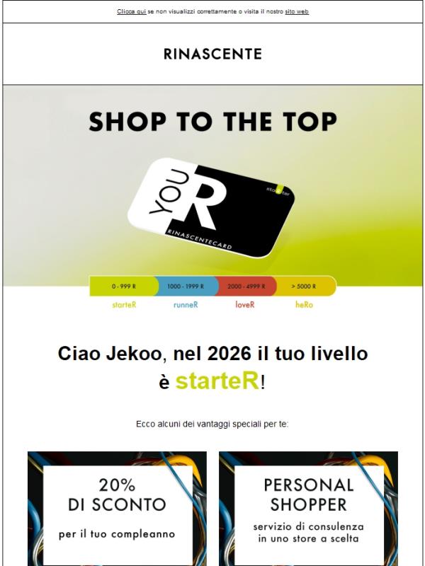 Sei starteR, scopri i tuoi vantaggi!