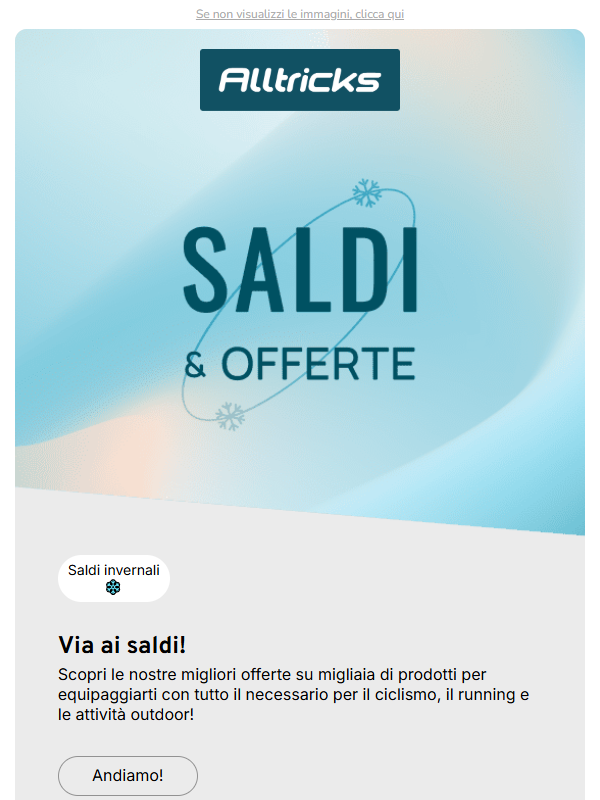 ❄️ SALDI: sono arrivati!