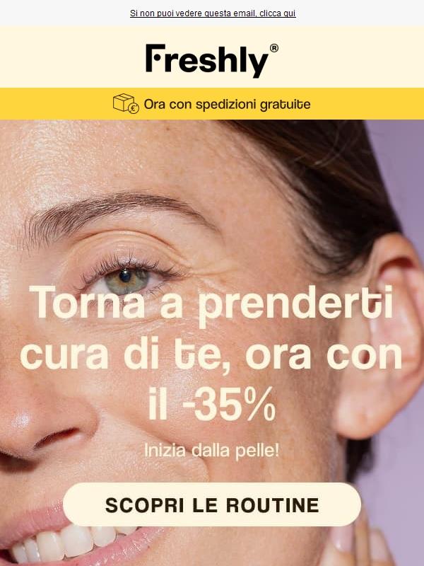 Fino al -35% per la cura della tua pelle 🤎